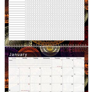 2027 Monthly Desktop/Wall Calendar/Planner - Habit Tracker - (Edition #012)